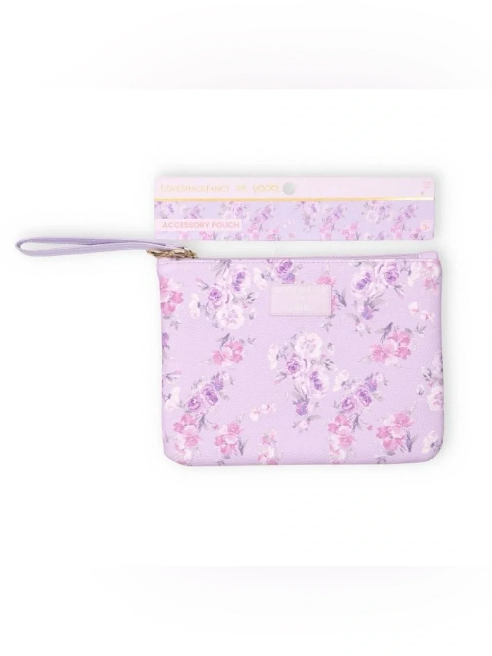 NWT LoveShackFancy × Target - Yoobi Happy Thoughts Flat Zip Pencil Case Hibiscus